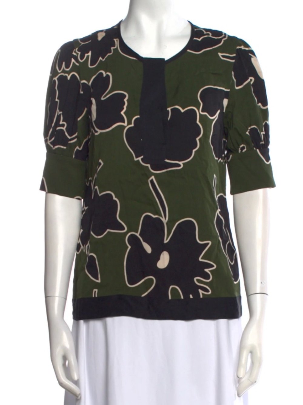 Silk Floral Print Blouse by Diane von Furstenberg